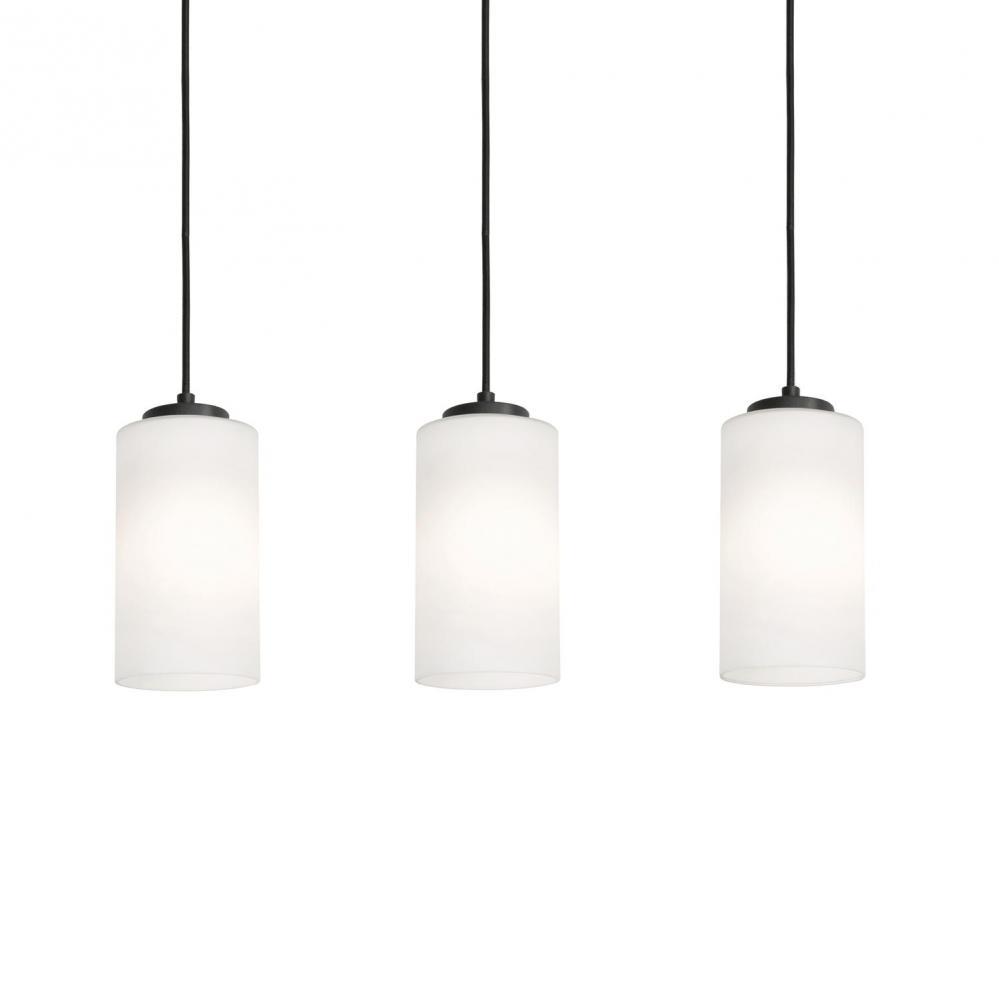 Leo 36'' 3 Light Linear Pendant - BK