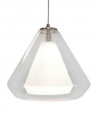 AFX Lighting, Inc. AGP500L30D1SNCL - Armitage LED Pendant - 3000K - 120V - Satin Nickel - Clear