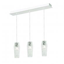 AFX Lighting, Inc. CNDP05MBCLLNR3 - Candace 3 Light Linear Pendant,120V,Satin Nickel