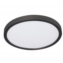 AFX Lighting, Inc. EGRF2440LAJD1BK - Edge Round 24 LED Flush Mount