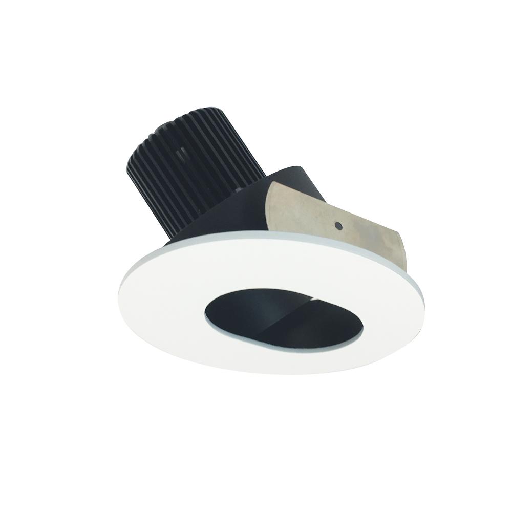 4" Iolite LED Round Adjustable Slot Aperture, 10-Degree Optic, 750lm / 12W, 2700K, Black Slot