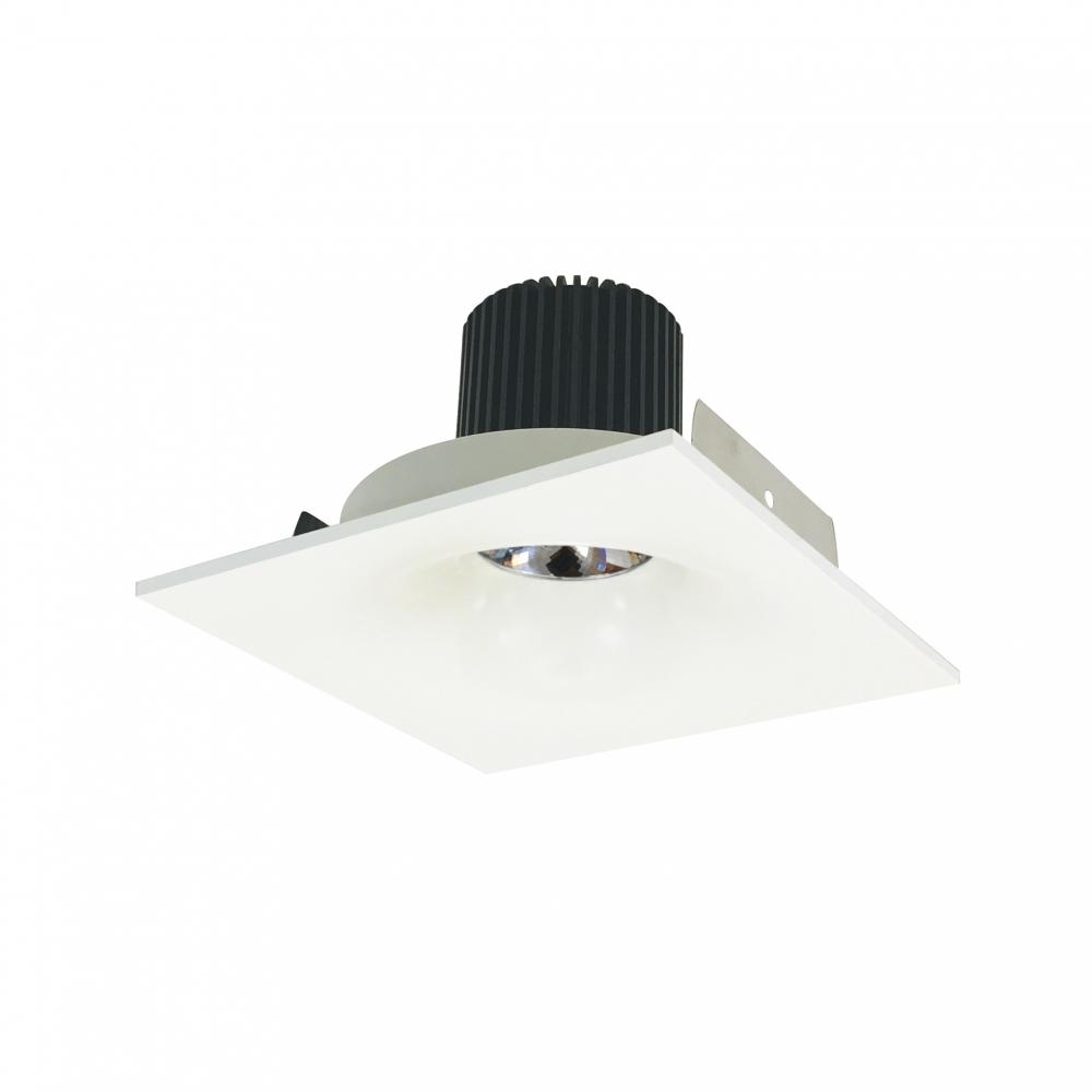 4" Iolite LED Square Bullnose, 10-Degree Optic, 800lm / 12W, 3500K, White Finish