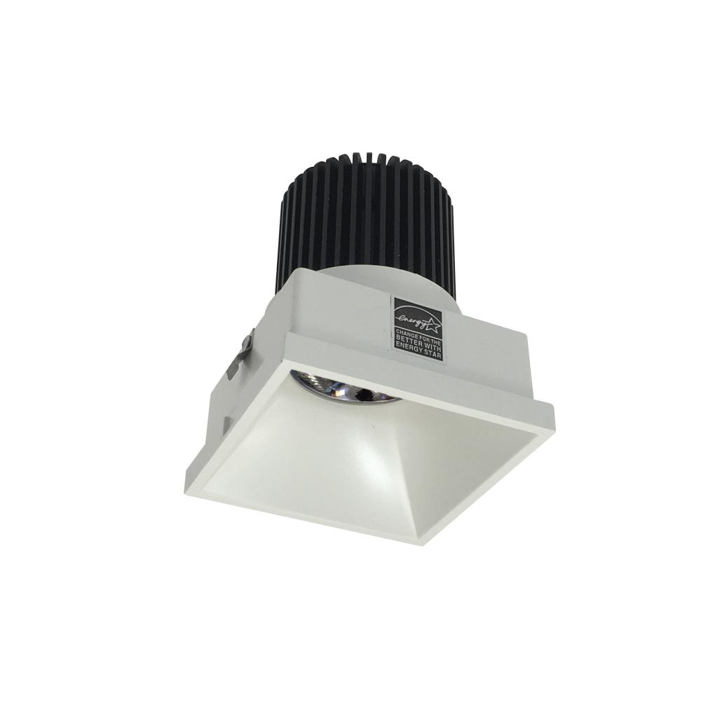 4" Iolite LED Square Trimless Downlight, 10-Degree Optic, 800lm / 12W, 3500K, White Finish