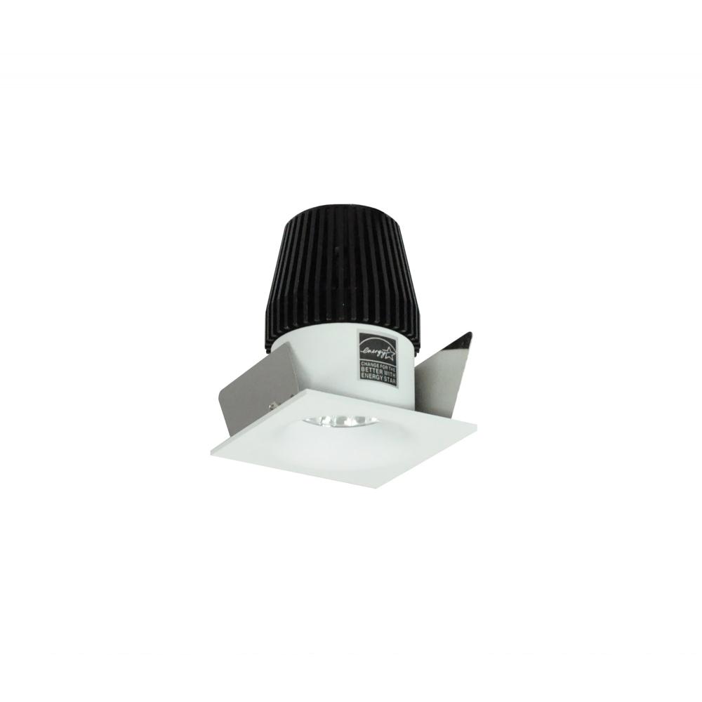 1" Iolite LED NTF Square Bullnose, 600lm, 3000K, Matte Powder White Reflector / Matte Powder