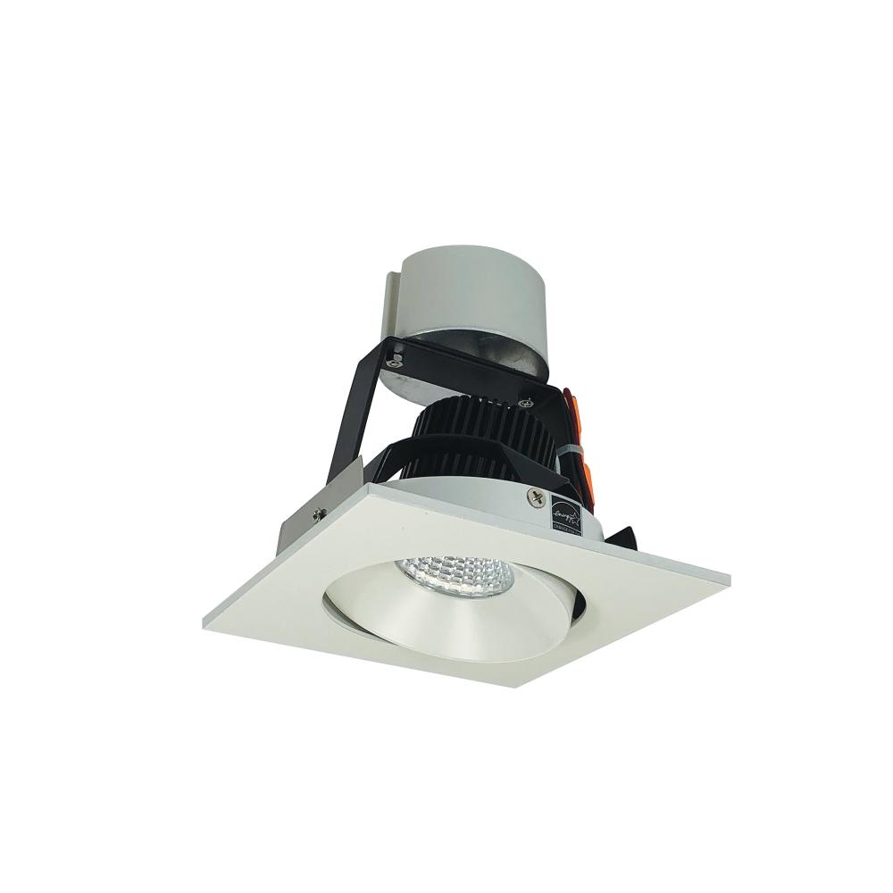 4" Iolite LED Square Adjustable Cone Retrofit, 800lm / 14W, 5000K, White Reflector / White