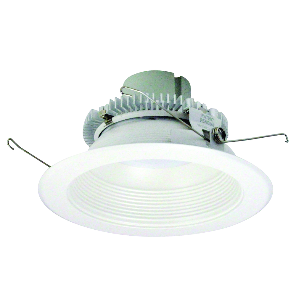 6" Cobalt Click LED Retrofit, Baffle, 750lm / 10W, 3000K, White Baffle / White Flange, Pre-Wired