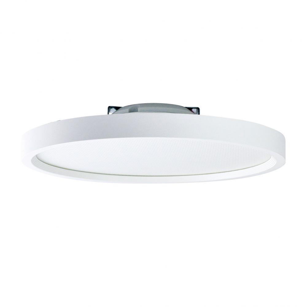 7" SURF Round LED Surface Mount, 1100lm / 14W, 2700K, White finish