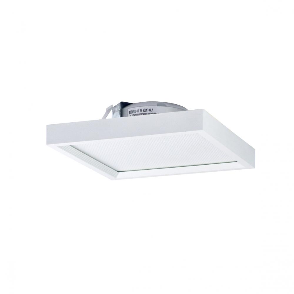 4" SURF Square LED Surface Mount, 750lm / 11W, 4000K, White finish