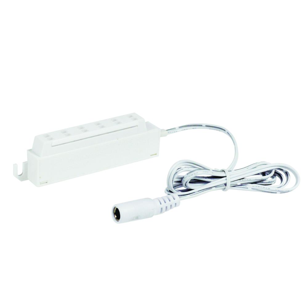 24&#34; 6-Port Power Line Interconnect for Josh Puck, White Finish