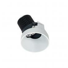 Nora NIO-4RTSLA30QMPW - 4" Iolite LED Round Trimless Adjustable Slot, 10-Degree Optic, 800lm / 12W, 3000K, Matte Powder