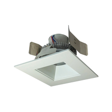 Nora NLCBC2-55630MPW/10 - 5" Cobalt Click LED Retrofit, Square Reflector, 1000lm / 12W, 3000K, Matte Powder White