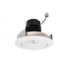 Nora NPRLV-4RC35XWW - 4" Pearl Low Voltage LED Round Adjustable Cone Retrofit, 1200lm / 11W, 3500K, White Reflector /