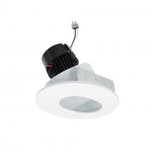 Nora NPRLV-4RSL30XMPW - 4" Pearl Low Voltage LED Round Adjustable Slot Aperture Retrofit, 950lm / 11W, 3000K, Matte