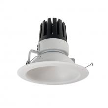 Nora NRM3-61L340FMPW - 6" Marquise III Round Open Reflector, 2000lm, 4000K, Flood Optic, Matte Powder White
