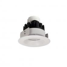 Nora NRMC3-41L140FWW - 4" Marquise III Retrofit, White Reflector/White Flange, 120-277V; 0-10V Dimming, 1300lm / 12W,