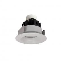 Nora NRMC3-42L135NWW - 4" Marquise III Retrofit, White Baffle/White Flange, 120-277V; 0-10V Dimming, 1300lm / 12W,