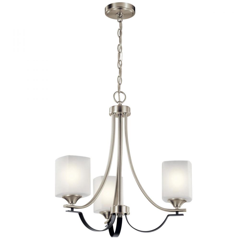 Tula™ 3 Light Convertible Chandelier Brushed Nickel