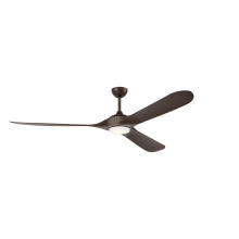 Kichler 310680SNB - 80 Inch Mylo Weather+ Ceiling Fan with Satin Etch Cased Opal Glass in Satin Natural Bronze