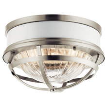 Kichler 43013NI - Tollis™ 12" 2 Light Flush Mount Brushed Nickel