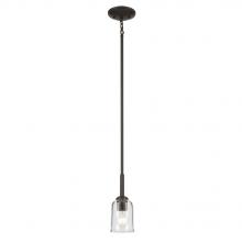 Kichler 43674OZCLR - Shailene 11.25" 1-Light Mini Bell Pendant with Clear Glass in Olde Bronze