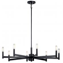 Kichler 43857BK - Erzo 8 Light Chandelier Black