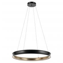 Kichler 52747BKLED - Larousse 39.5 Inch LED Chandelier in Black and Champagne Bronze
