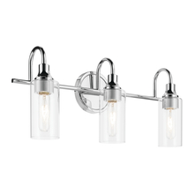 Kichler 55211CH - Kavi 23" 3-Light Vanity Light with Clear Glass in Chrome