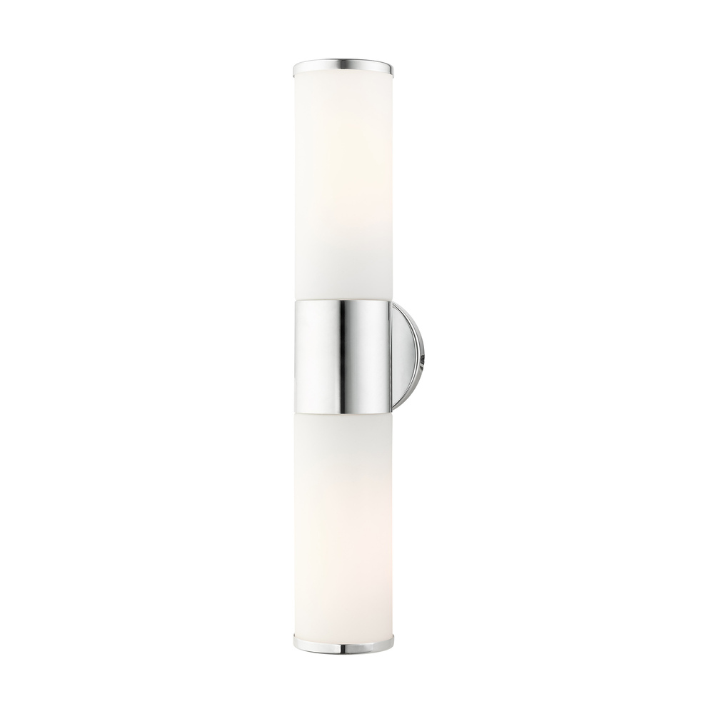 2 Lt Polished Chrome ADA Vanity Sconce