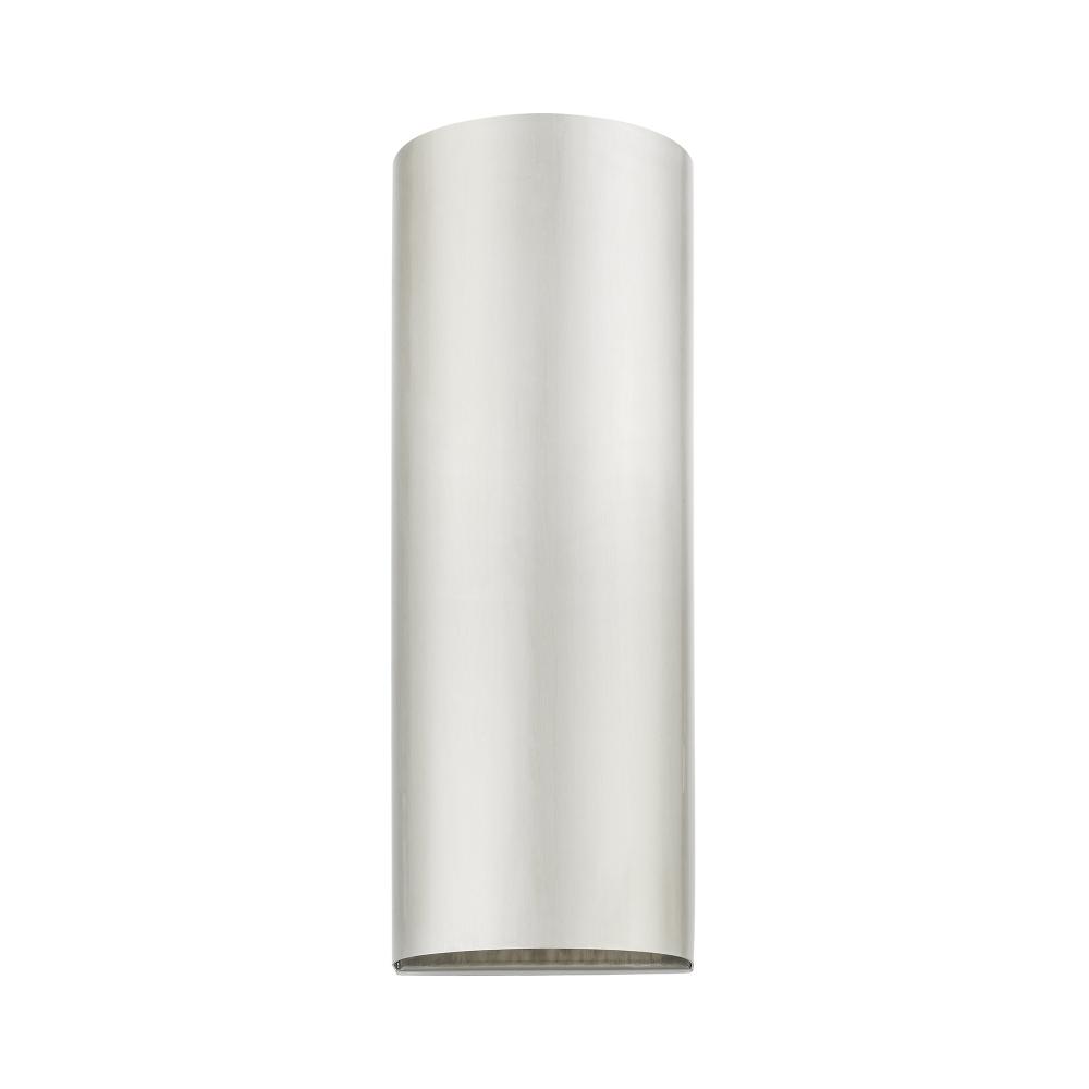 1 Light Brushed Nickel Outdoor / Indoor ADA Large Sconce