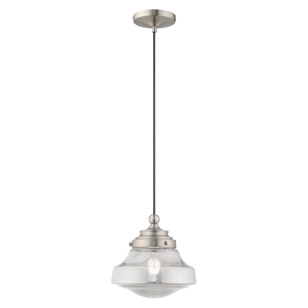 1 Lt Brushed Nickel Mini Pendant