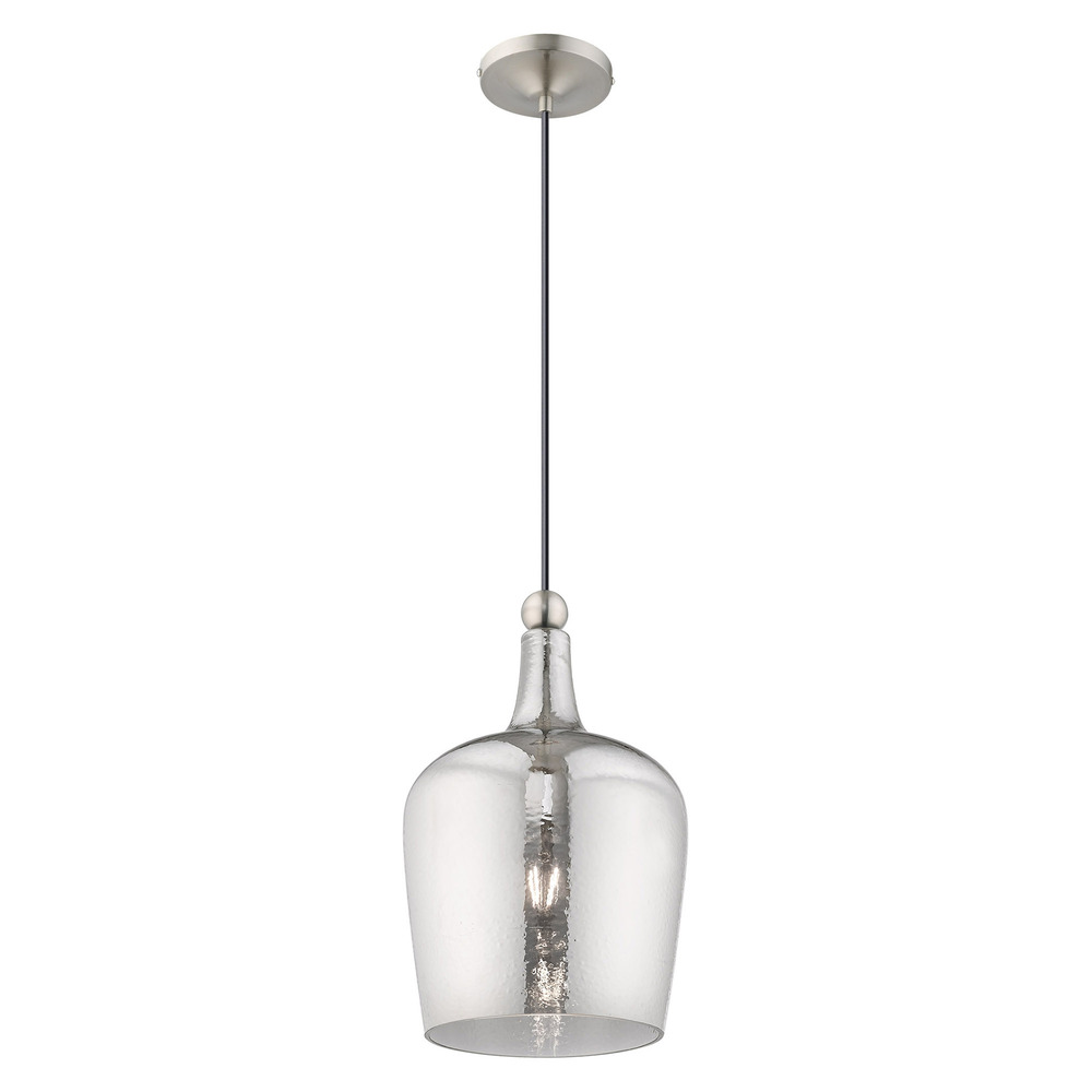 1 Lt Brushed Nickel Mini Pendant