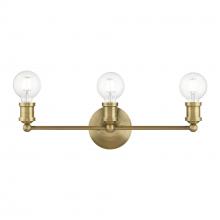 Livex Lighting 14423-01 - Lansdale 3-Light Antique Brass ADA Vanity Sconce