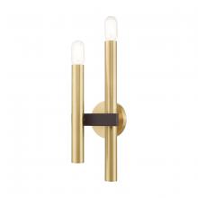 Livex Lighting 15832-12 - 2 Lt Satin Brass & Bronze Wall Sconce