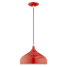 Livex Lighting 41172-72 - 1 Lt Shiny Red Mini Pendant