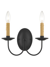 Livex Lighting 4452-04 - 2 Light Black Wall Sconce