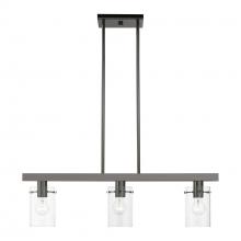 Livex Lighting 46153-46 - Munich 3-Light Black Chrome Linear Chandelier