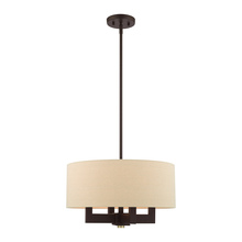 Livex Lighting 46164-07 - 4 Lt Bronze Chandelier