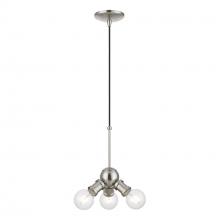 Livex Lighting 47164-91 - Lansdale 3-Light Brushed Nickel Pendant