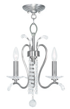 Livex Lighting 51003-91 - 3 Light BN Mini Chandelier/Ceiling Mount