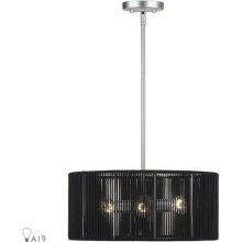 Livex Lighting 60246-81 - 3 Light Painted Nickel Pendant Chandelier