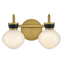 Lark 85592LCB-BK - Small Two Light Vanity