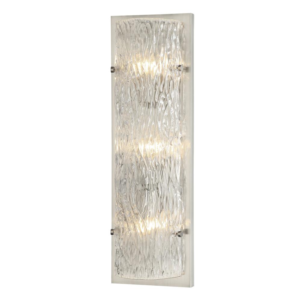 Morgan 3-Lt Sconce - Brushed Nickel