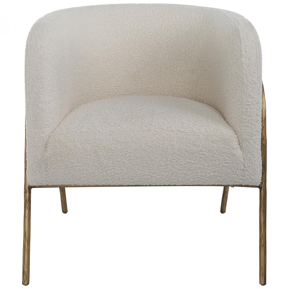 Uttermost Jacobsen Accent Chair, Natural Shearling