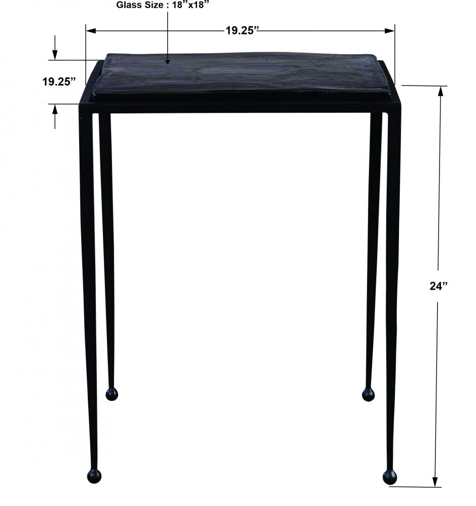 Wavelet Iron Side Table