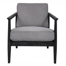 Uttermost 23657 - Uttermost Brunei Accent Chair, Gray