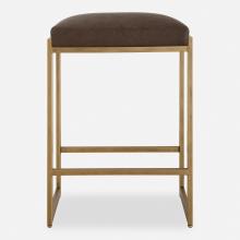 Uttermost 23419 - Atticus Gold Counter Stool