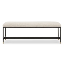 Uttermost 23925 - Uttermost Halston Upholstered White Bench
