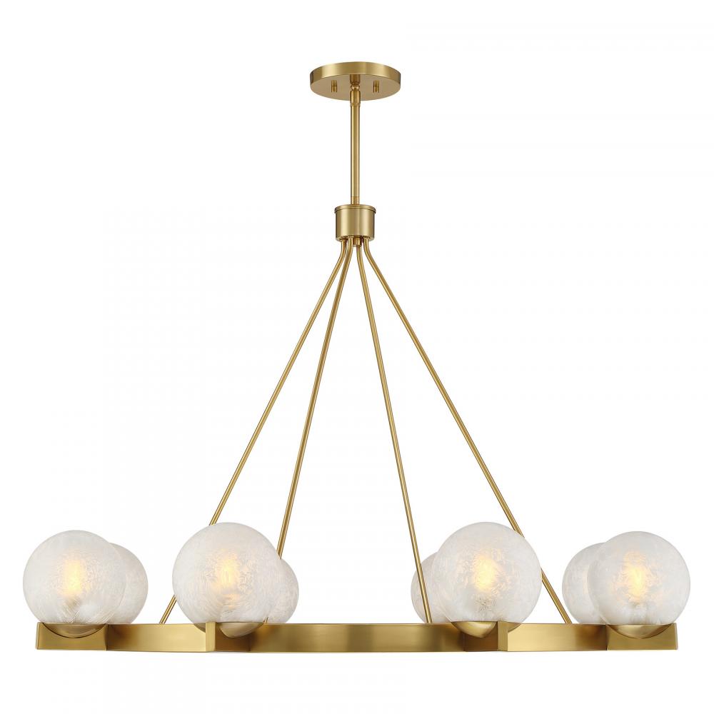 Darien 8-Light Chandelier in Warm Brass