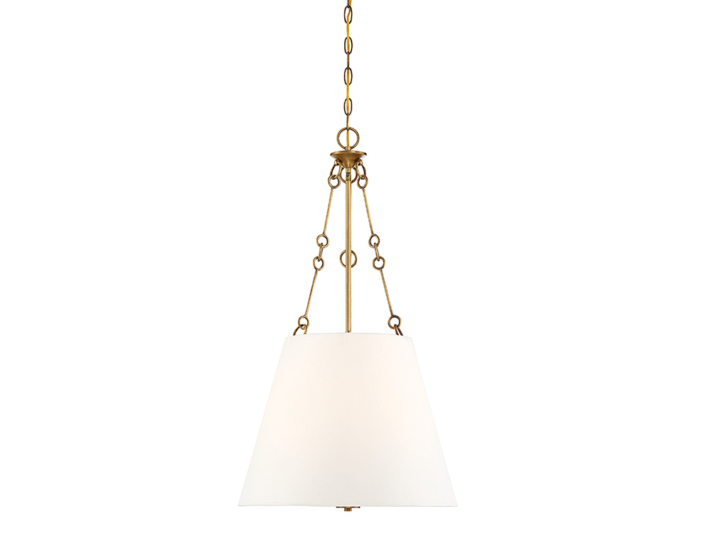 Austin 4-Light Pendant in Warm Brass - E12 BASE