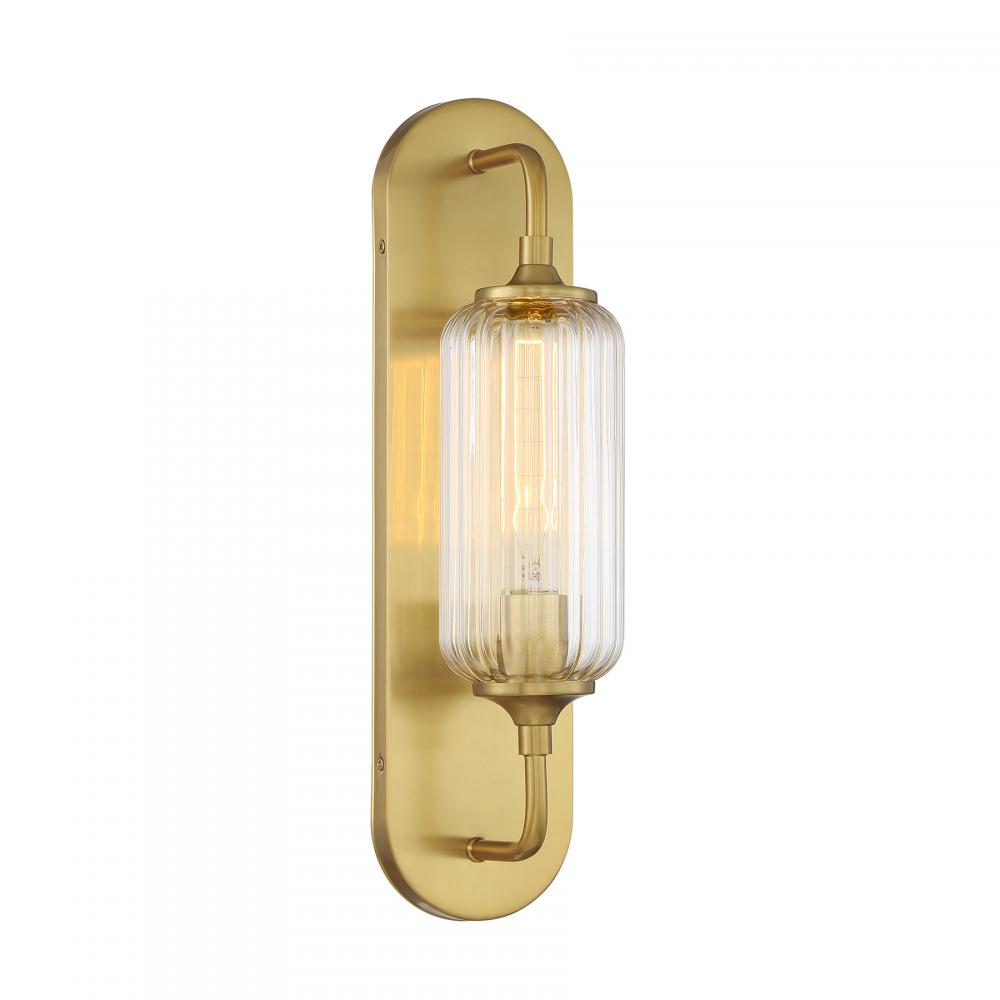 Holton 1-Light Wall Sconce in Warm Brass